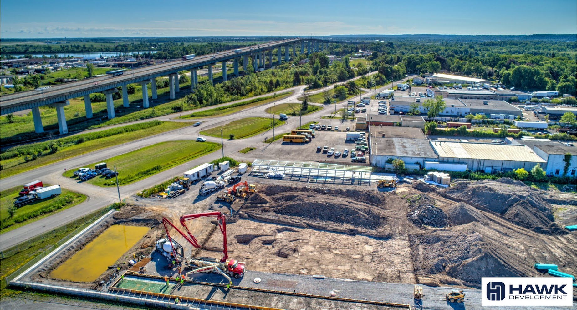 Dunkirk Road Self Storage — Early site aerial