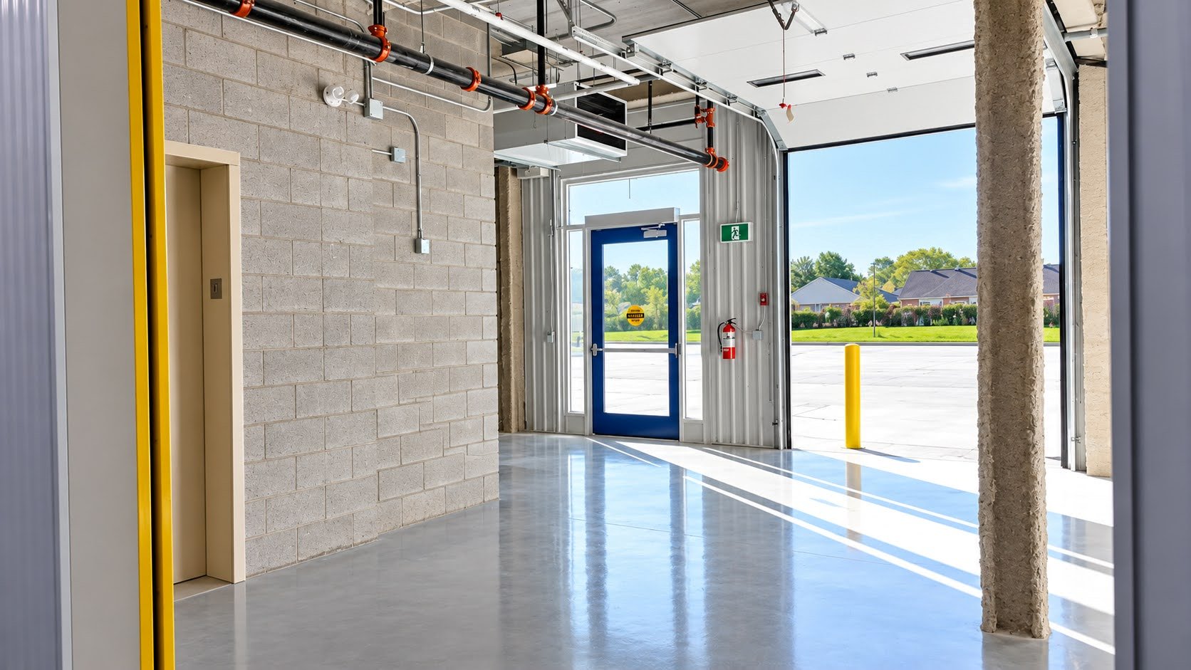 Dunkirk Road Self Storage — Completed loading bay entrance