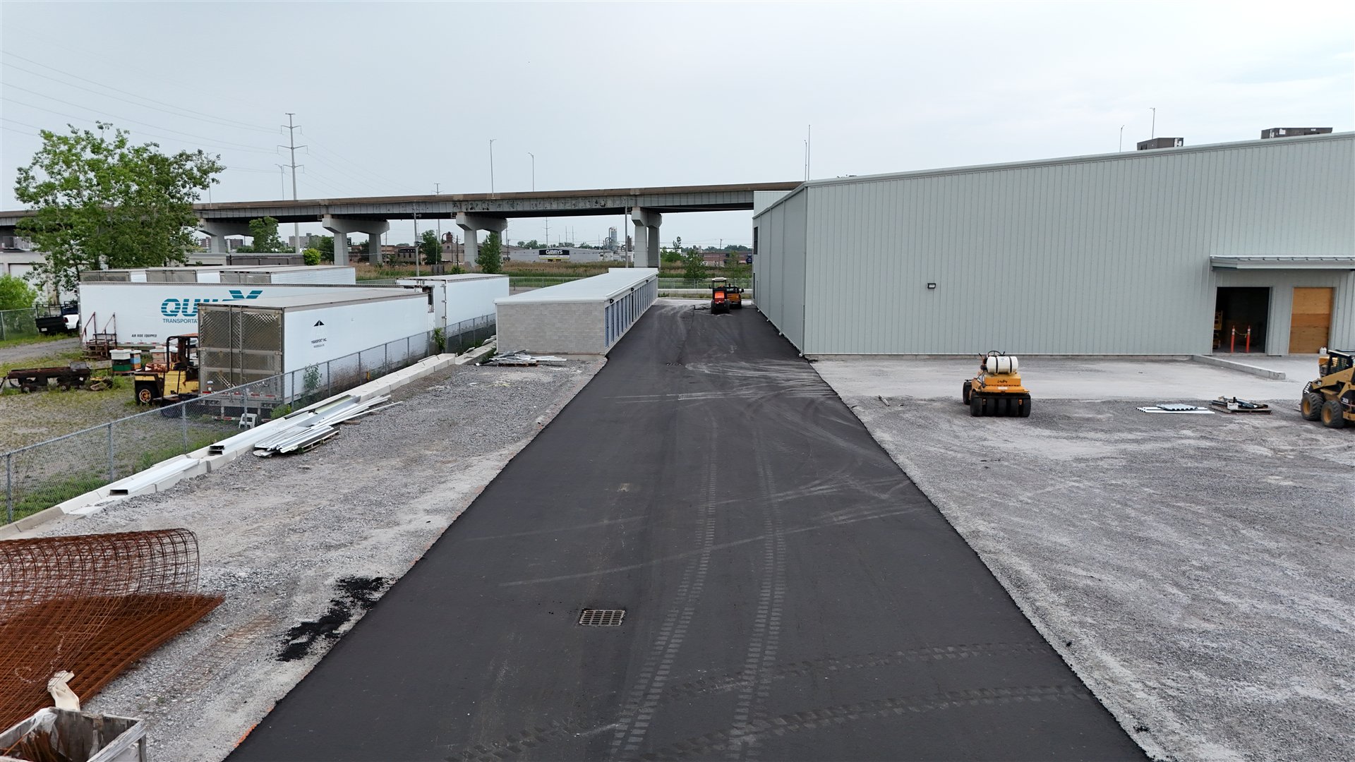 Dunkirk Road Self Storage — Paving in progress