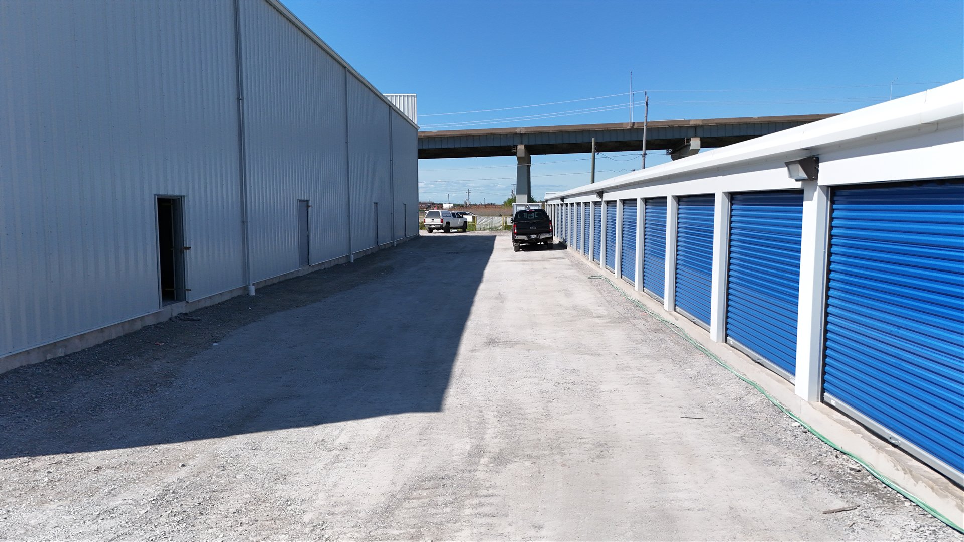 Dunkirk Road Self Storage — Blue storage unit doors