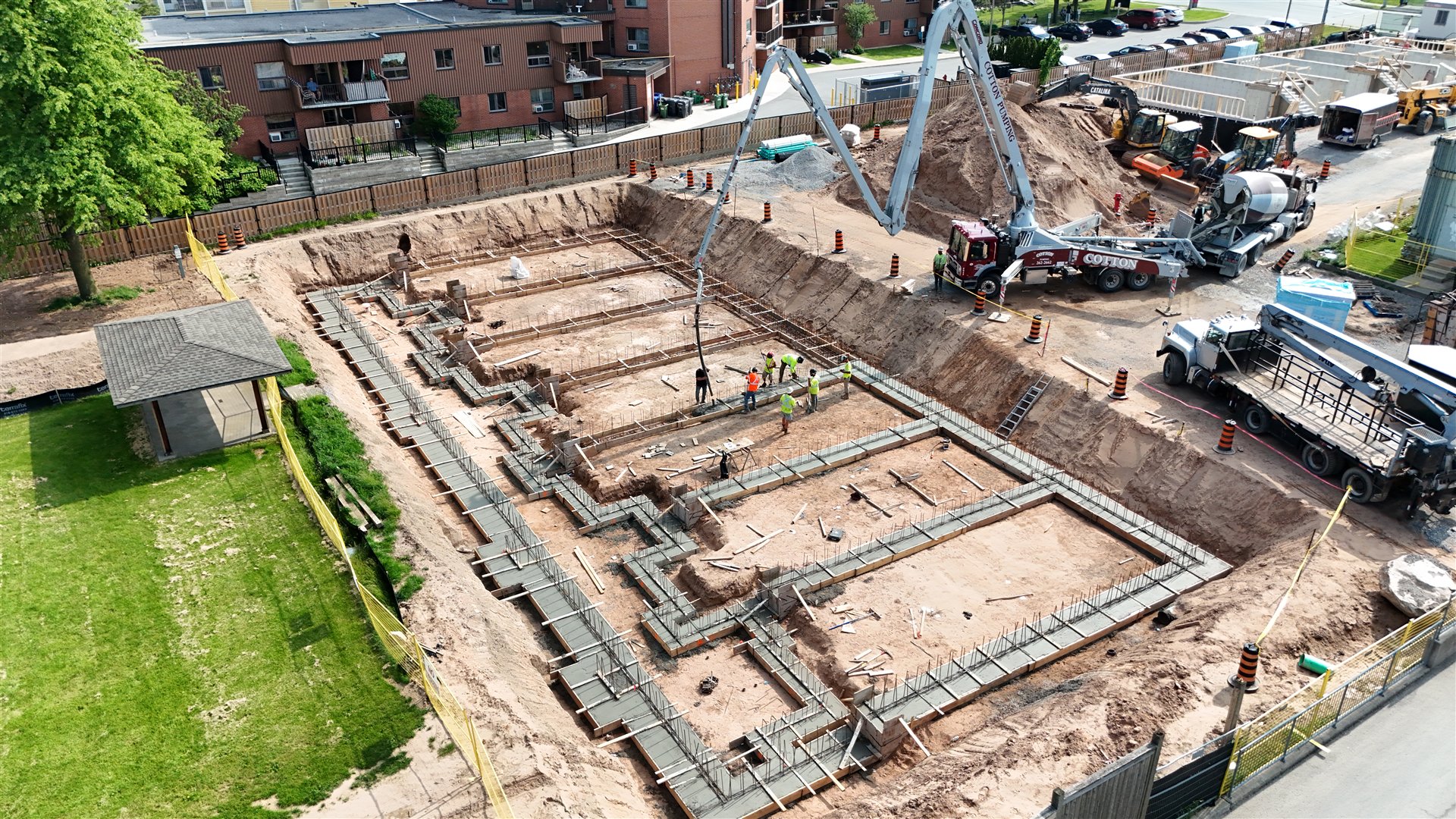 Parkside39 Apartments — Foundation rebar and forms