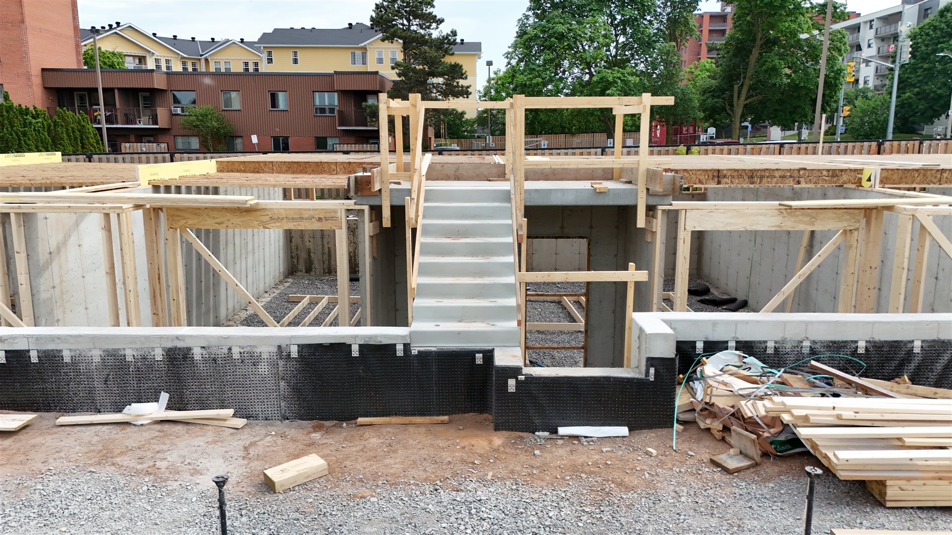 Parkside39 Apartments — Floor joists installed